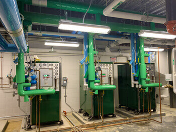View of an environmental control system at a client facility